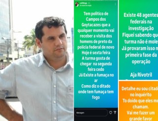 Thiago Calil afirma que investigação da Polícia Federal está em curso em Campos