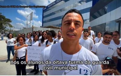 APROVADOS NA GUARDA MUNICIPAL DE CAMPOS DOAM SANGUE EM PROTESTO CONTRA DEMORA NA POSSE.